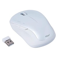 ナカバヤシ 無線5ボタンブルーLEDマウス ホワイト MUSRKF118W 1個