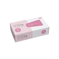 川西工業 衛生的に取り出せるニトリル手袋 粉無 白 S 70506488 1箱