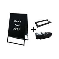 常磐精工 ブラックバリウススタンド看板 ブラックボード 600×900両面 ウエイトアーム・水タンクセット BVASKBB600X900R3SE 1個