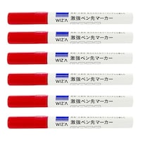 目黒彫刻刀製作所 激強ペン先マーカー 中字 6本入 ブラッ