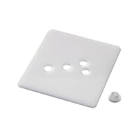 摂津金属工業 絶縁ベースセット (M12・M16) W160×H5×D160mm 白色 NPO1605ZBS2 1式