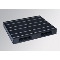 岐阜プラスチック工業 リスパレットJCKタイプ タイプ:両面使用型(Rリバーシブルタイプ)(表・裏同形状)外寸(mm):1000×1200×145 JCKR2100120 ブラツク 1個