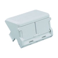 パンドウイットコーポ 1/2サイズ2ポート用傾斜型シャッター付きアダプタ枠(10個入) CHS2SIWX 1袋