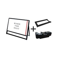 常磐精工 ブラックバリウススタンド看板 アクリル B1横ロウ片面 ウエイトアーム・水タンクセット BVASKACB1YLK3SET 1個