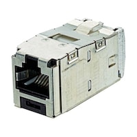 パンドウイットコーポ カテゴリ6A シールド付きモジュラージャック CJS6X88TGY 1個