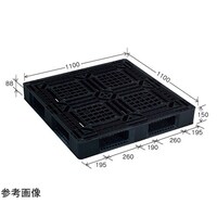 岐阜プラスチック工業 リスパレット ブラウン Jタイプ タイプ:片面使用型(Dデッキボードタイプ)(裏・穴)外寸(mm):1100×1100×150 JD41111F 1個