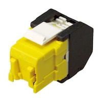 コーニング Cat6 RJ45モジュラージャック ツールレスタイプ 黄 VOLOCK6UY 1個