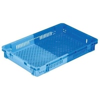 岐阜プラスチック工業 NFコンテナー 外寸(mm):647×421×88 内寸(mm):610×390×81 NFM18 DB/B 1個