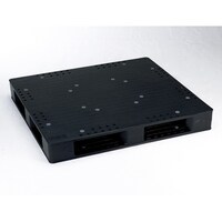 岐阜プラスチック工業 リスパレットJCKタイプ タイプ:両面使用型(Rリバーシブルタイプ)(表・裏同形状)外寸(mm):1200×1100×150 JCKR4120110 ブラツク 1個