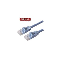 アズワン カテ5eストレートLANケーブル 0.3m ブル TWN53BLX5 TWN53BLX5 1セット