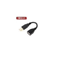 アズワン グースネックUSB延長ケーブル ブラック 0.15m USBEX21BKX5 USBEX21BKX5 1セット
