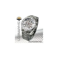 アズワン 機械式多機能両面スケルトン時計 JH003SW JH003SW 1個