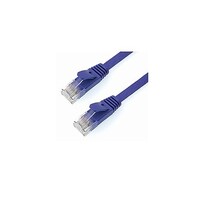 アズワン 5個セット LANケーブル UTP カテゴリー6A フラット 50cm パープル LC05504FBX5 LC05504FBX5 1セット