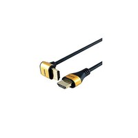 アズワン ホーリック HDMIケーブル L型90度 1m ゴールド HL10565GDX5 HL10565GDX5 1セット