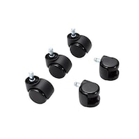 アズワン チェアー用ウレタンキャスター(黒)(5個) EA956XB110 EA956XB110 1個