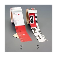 アズワン 60mmx25m 測量テープ(赤白20cm間隔/目盛付) EA720ML5 EA720ML5 1個