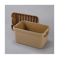 アズワン 585x390x380mm 収納ケース(カーキ) EA50552 EA50552 1個