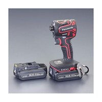 アズワン DC14.4V/5.0Ah インパクトドライバー(赤/充電式) EA813PA5 EA813PA5 1台