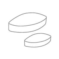 IKA 撹拌子 1パック(5個入) IKAFLON 40 ellipse