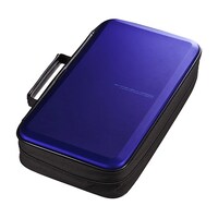 サンワサプライ ブルーレイディスク対応 セミハードケース 104枚収納 ブルー FCDWLBD104BL