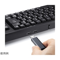 サンワサプライ USBハブ付コンパクトキーボード SKBKG2UH2BK