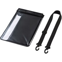 サンワサプライ タブレット防水防塵ケース スタンド付き ショルダーベルト付き 10.1型 PDATABWPST10BK