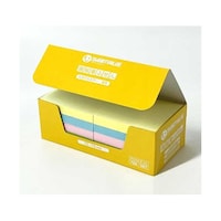 スマートバリュー 強粘着ふせん パステル混色 75×75mm 10パッド入 P610JP10