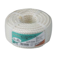 アズワン ビニロンロープ 3つ打 線径6mmX長さ20m R620