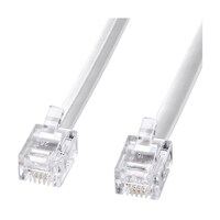 サンワサプライ モジュラーケーブル 白 TELN130N2