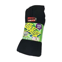 エース 超極厚ソックス ブラック 指付ソックス 5足組 AG2533