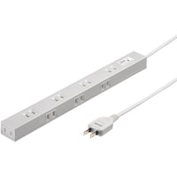 サンワサプライ スリム雷ガードタップ 8個口 2m TAPSPSLIM8N2