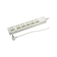 ヤザワ 個別スイッチ付節電タップ 6個口 2m 白 Y02662WH