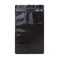 生産日本社(セイニチ) 「ラミジップ」 アルミカラースタンドタイプ 黒 200×140+41 (50枚入) AL1420BK