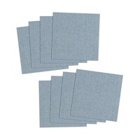 サンコー 撥水タイルマット 8枚入 メランジブルー KX59