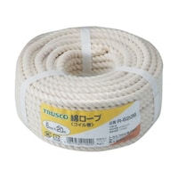 アズワン 綿ロープ 3つ打 線径6mmX長さ20m R620M