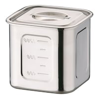 YUKIWA HACCP188深型角キッチンポット 12cm AHS3804