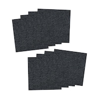 サンコー 撥水タイルマット 8枚入 ダークグレー KI64