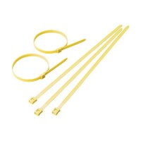 アズワン カラーインラインケーブルタイ黄9.0×255最大74 100本入 TFCVR255Y