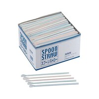 尚美堂 4色スプーンストロー 500本入 521100