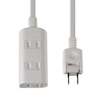 朝日電器 扉付タップラン3P 5m ホワイト WBTN3050B(W)