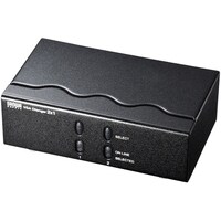 サンワサプライ ディスプレイ切替器(ミニDsub(HD)15pin用)・2回路 SWEV2N2