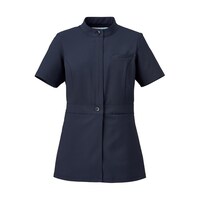KAZEN レディスジャケット半袖 ネイビー L KZN31018