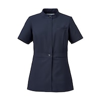 KAZEN レディスジャケット半袖 ネイビー M KZN31018