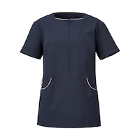 KAZEN レディスプルオーバー ネイビー×ベージュ LL KZN31218L