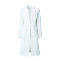 KAZEN レディス診察衣 ホワイト L KZN40910 L