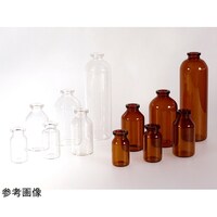 三田理化工業 ステリバイアル(テフロンコーティングゴム栓、キャップ付)透明 100mL 5本入り SB100CTFA