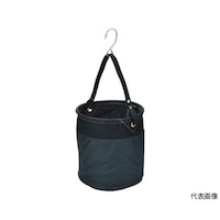 アズワン 電工バケツ 270X300 巾着蓋付き Sフック大付 ブラック TADB270KF