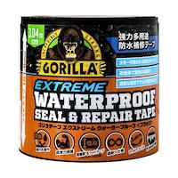 呉工業 ゴリラテープ エクストリーム ウォータープルーフ 黒 NO.1782