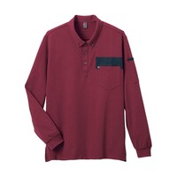 カーシーカシマ CAREAN 長袖ポロシャツ T/C KANOKO POLO SHIRT ワイン L CWP171