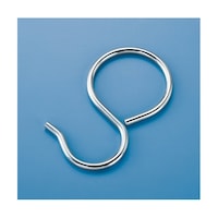 日本緑十字社 パイプ用フック 金具35 48.6mmΦ用 内径:50mmΦ 10個組 鉄(三価ユニクロ)137350